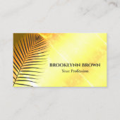 Elegante Marmorbäume Flora Modernes Gold Visitenkarte (Vorderseite)