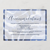 Elegante Marmorbäume Gefärbte Krawatte Hochzeiten Begleitkarte (Vorderseite)