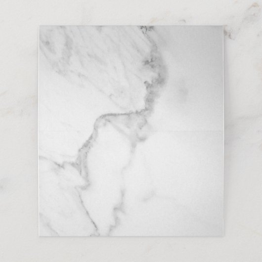 Elegante Marmorfalte Platzkarten (Außenseite Aufgefaltet)