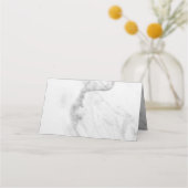 Elegante Marmorfalte Platzkarten (Rückseite)