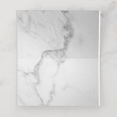 Elegante Marmorfalte Platzkarten (Innenseite Aufgefaltet)