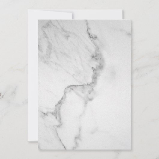 Elegante Marmorfeier Einladung (Rückseite)