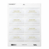 Elegante Marmorgoldkalligraphie (Vorne)
