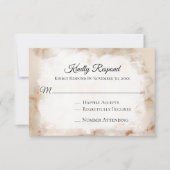 *~* Elegante Marmorgoldvene AR2 Wedding RSVP (Vorderseite)