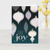 Elegante marmorierte Ornaments Joy Grußkarte Karte (Gelbe Blume)