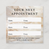 Elegante Marmorkarte für das Logo Terminkarte (Vorderseite)