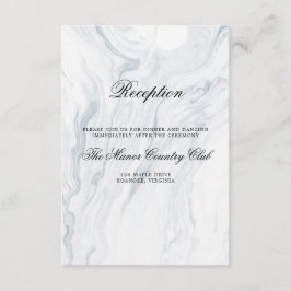 Elegante Marmorkarten für die Hochzeitsempfehlung Begleitkarte
