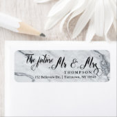 Elegante Marmorschrift The Future Mr. und Mrs. (Insitu)