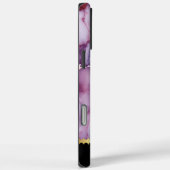 Elegante Marmorstruktur mit lila und goldenen Ader Case-Mate iPhone Hülle (Rückseite / Rechts)