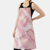 Elegante Marmorstruktur. Rose Gold Flüssigkeit glä Schürze (InSitu)