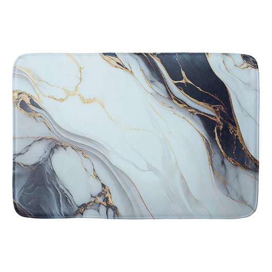 Elegante Marmortextur Badematte (Vorderseite)