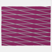 Elegante marode Welle in Grau Fleecedecke (Vorderseite (Horizontal))