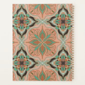 Elegante marokkanische Aquarellfarben Rosa Flora Planer (Rückseite)