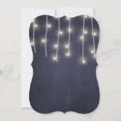 Elegante marokkanische Hochzeit mit floralen Licht Einladung (Rückseite)