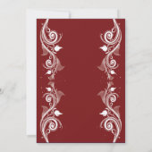 Elegante Maroon Foto Graduation Party Einladung (Rückseite)