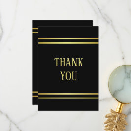 Elegante Masculine Dankeskarte