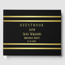 Elegante Masculine Gästebuch
