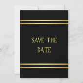 Elegante Masculine Save The Date (Vorderseite)