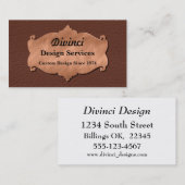 Elegante Masculine Visitenkarte (Vorne/Hinten)