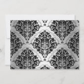 Elegante Maske Heels Masquerade Foto Sweet 16 Einladung (Rückseite)