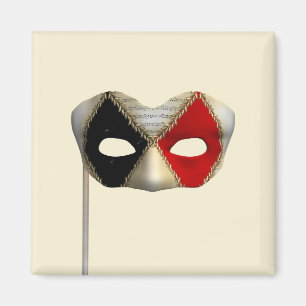 Elegante Maskenball-Maske Karneval Party Kunst Magnet