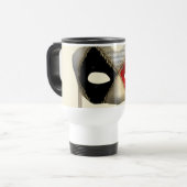 Elegante Maskenball-Maske Karneval Party Kunst Reisebecher (Vorderseite Links)