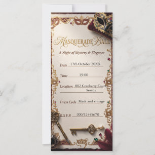 Elegante Maskenball-Vorlage 