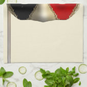 Elegante Maskenbild Kunst für Maskenball Karnevalp Küchentuch (Gefaltet)