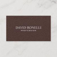 Elegante Maskuline Dark Brown Leather Look
