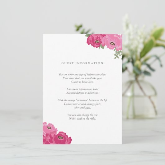 Elegante Mason Jar Insert Card (Stehend Vorderseite)