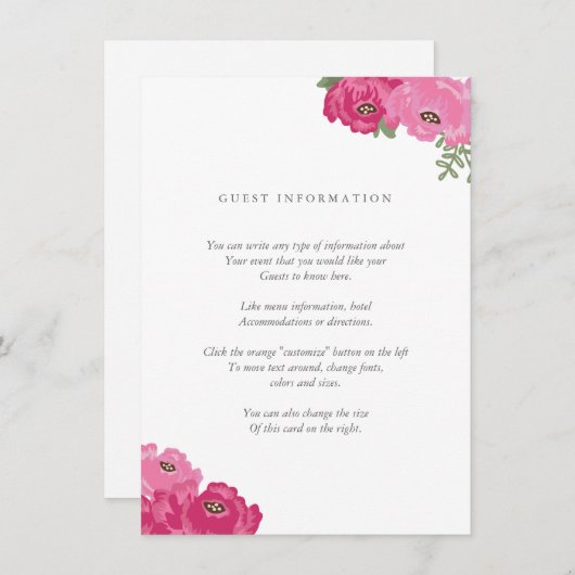 Elegante Mason Jar Insert Card (Vorne/Hinten)