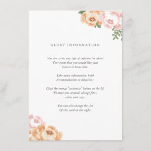 Elegante Mason Jar Insert Card