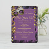 Elegante Masquerade Ball Einladung (Stehend Vorderseite)