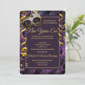 Elegante Masquerade Ball Einladung (Stehend Vorderseite)