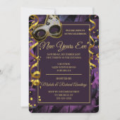 Elegante Masquerade Ball Einladung (Vorderseite)