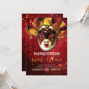Elegante Masquerade Einladung