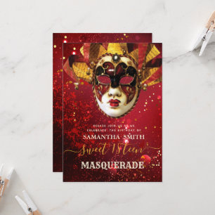 Elegante Masquerade Einladung