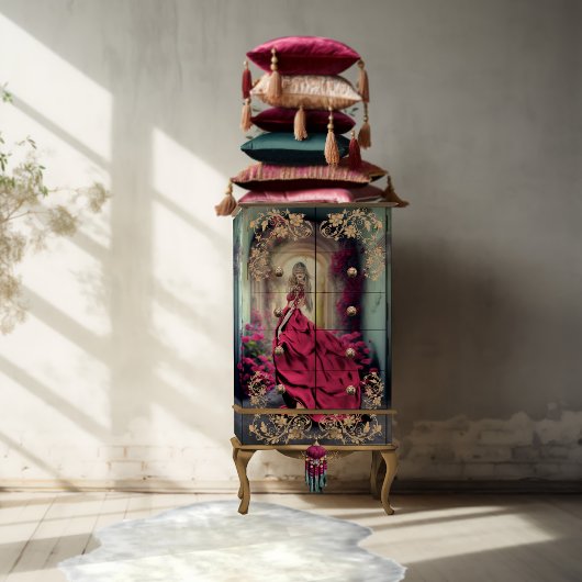 Elegante Masquerade Lady Dream Blumenstrauß Seidenpapier