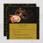 Elegante Masquerade und Weiße Rose (Vorne/Hinten)