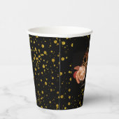 Elegante Masquerade und Weiße Rose Pappbecher (Rechts)