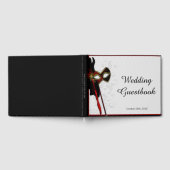 Elegante Masquerade Wedding Gästebuch (Voll)