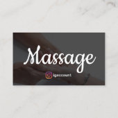 Elegante Massage Massage Therapie Vorlagen Design Visitenkarte (Rückseite)