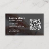Elegante Massage Massage Therapie Vorlagen Design Visitenkarte (Vorderseite)