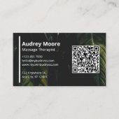 Elegante Massage Therapist Wellness Professionals Visitenkarte (Vorderseite)