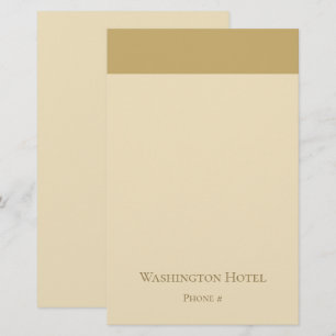 Elegante maßgeschneiderte goldene Korrespondenzart Briefpapier