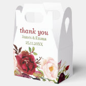 Elegante, maßgeschneiderte Hochzeit Geschenkschachtel (Geöffnet)