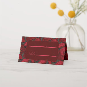Elegante maßgeschneiderte Nelken-Blumen-Hochzeitsd Platzkarte