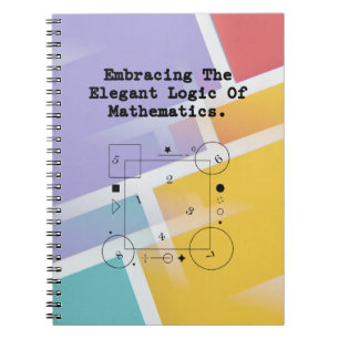 Elegante mathematische Logik umarmen Schönheit d Notizblock