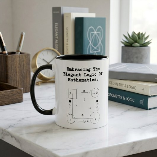 Elegante mathematische Logik umarmen | Schönheit d Tasse