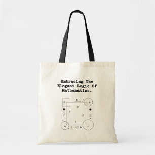 Elegante mathematische Logik umarmen Schönheit d Tragetasche
